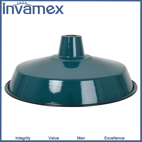 afstuderen buitenaards wezen hoffelijkheid Invamex Emaille Lampenkappen XL Petrol Vintage - INVAMEX